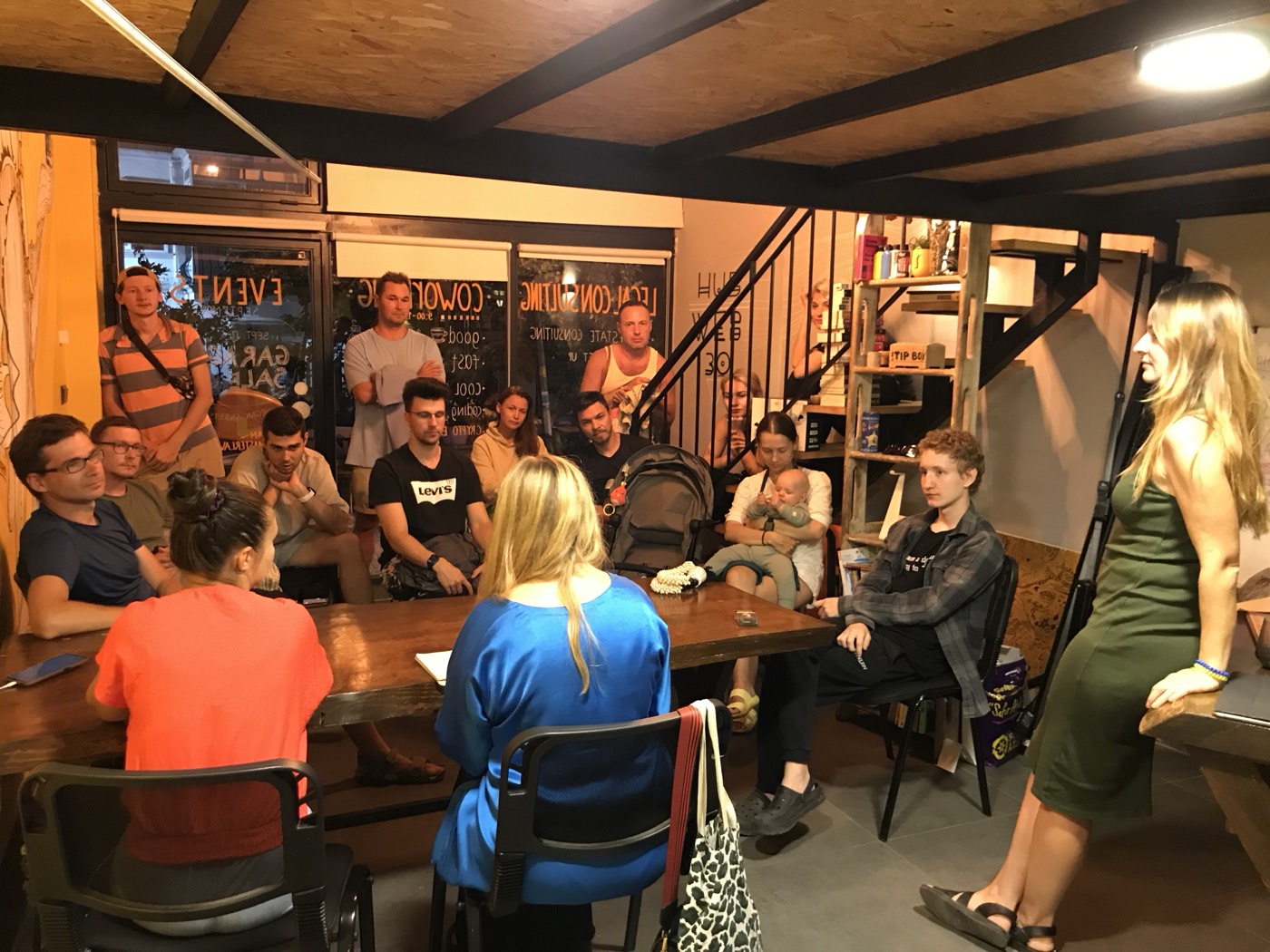 Community gathering in the first Kaş coworking space